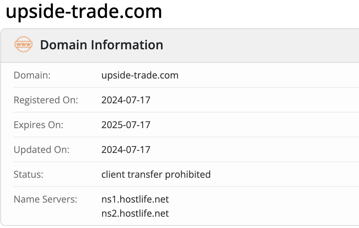 Upside Trade скам