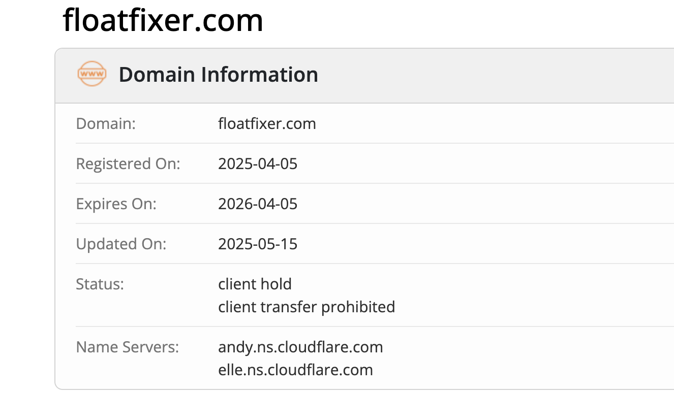 FloatFixer доменная информация