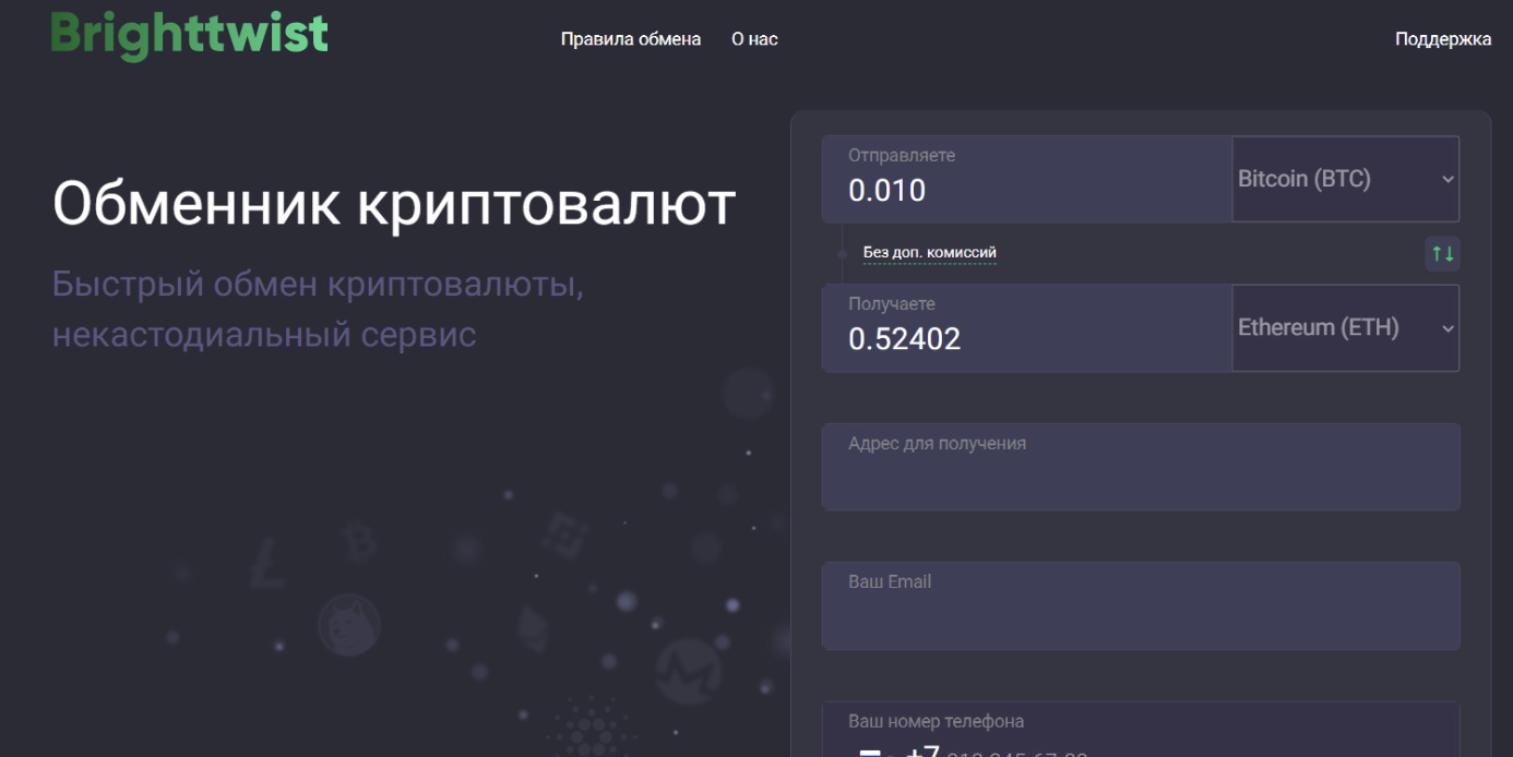 главная страница brighttwist.com