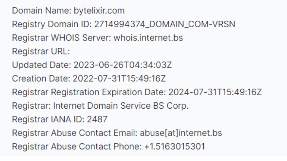 ByteLixir скам