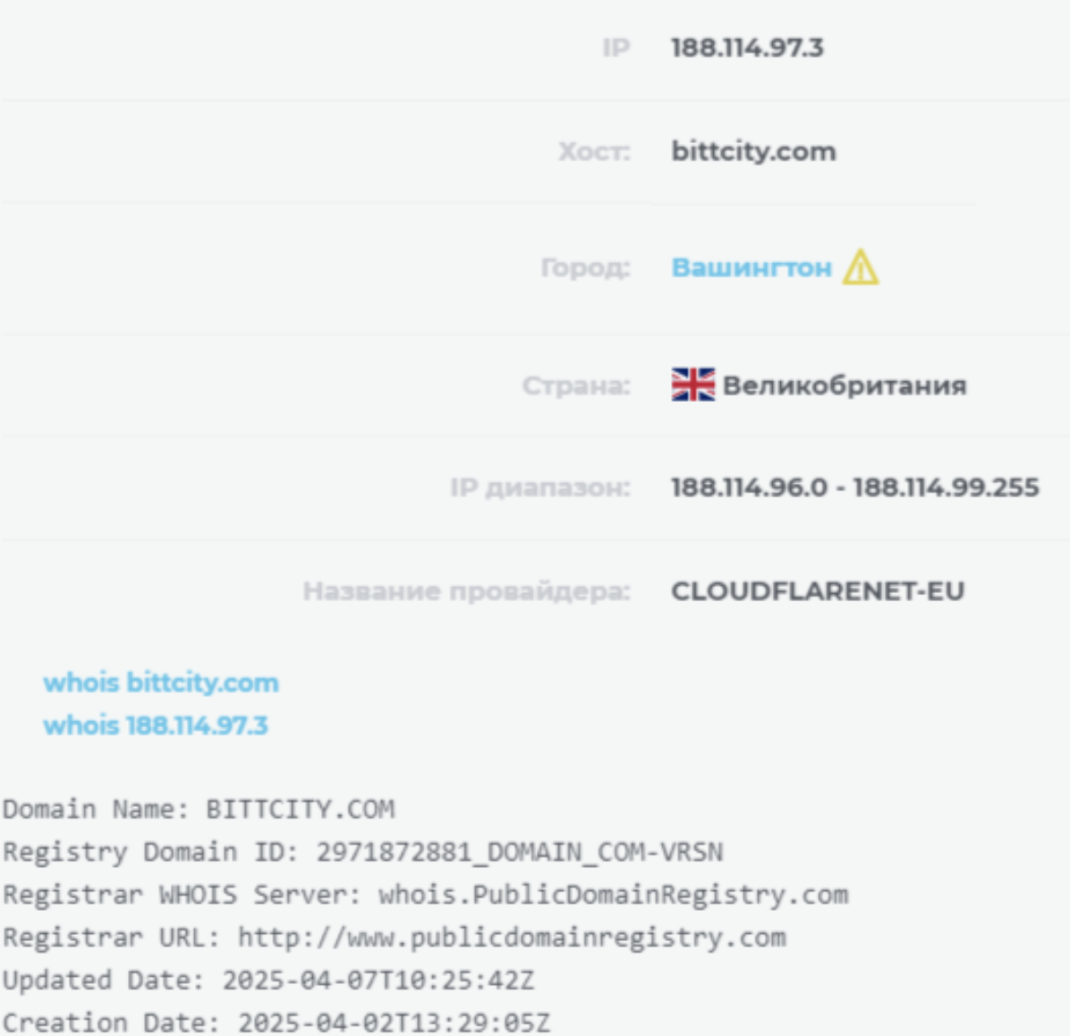домен BitCITY 