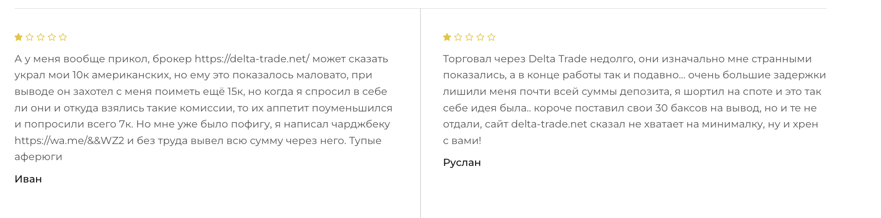 Delta Trade отзывы