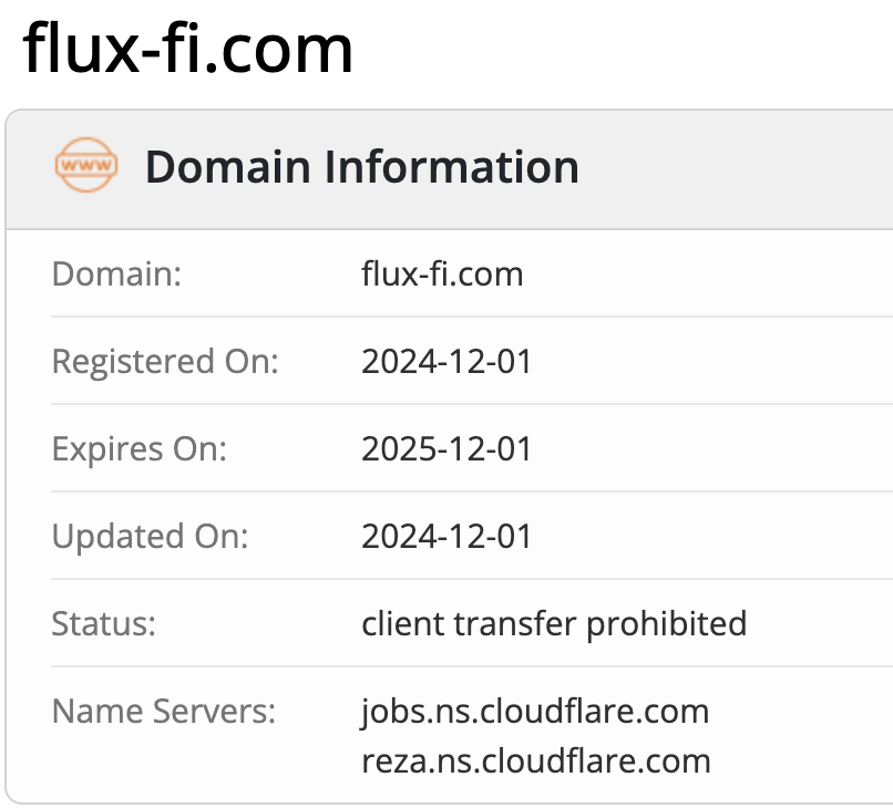 Flux Fi домен
