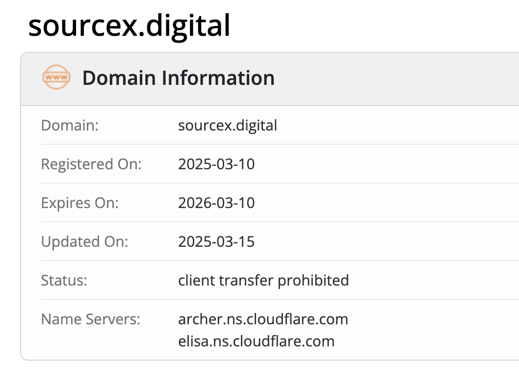 sourcex.digital информация домена