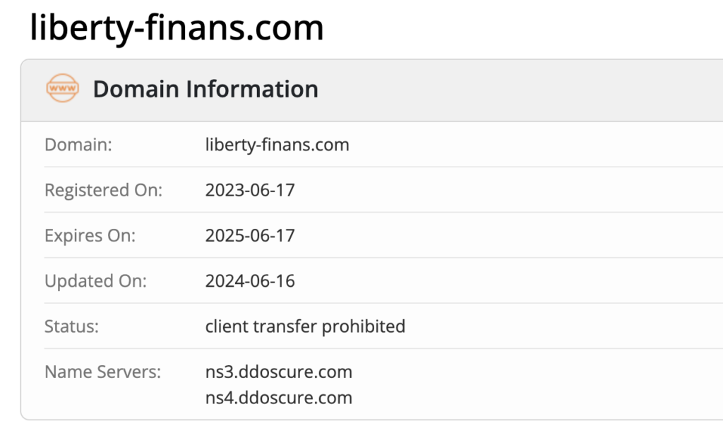 домен Liberty Finance