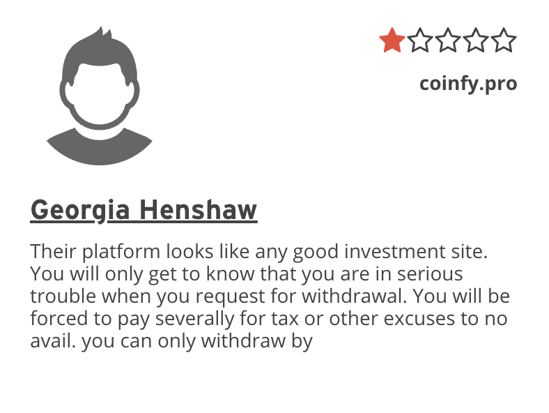 жалобы Coinfy.cc