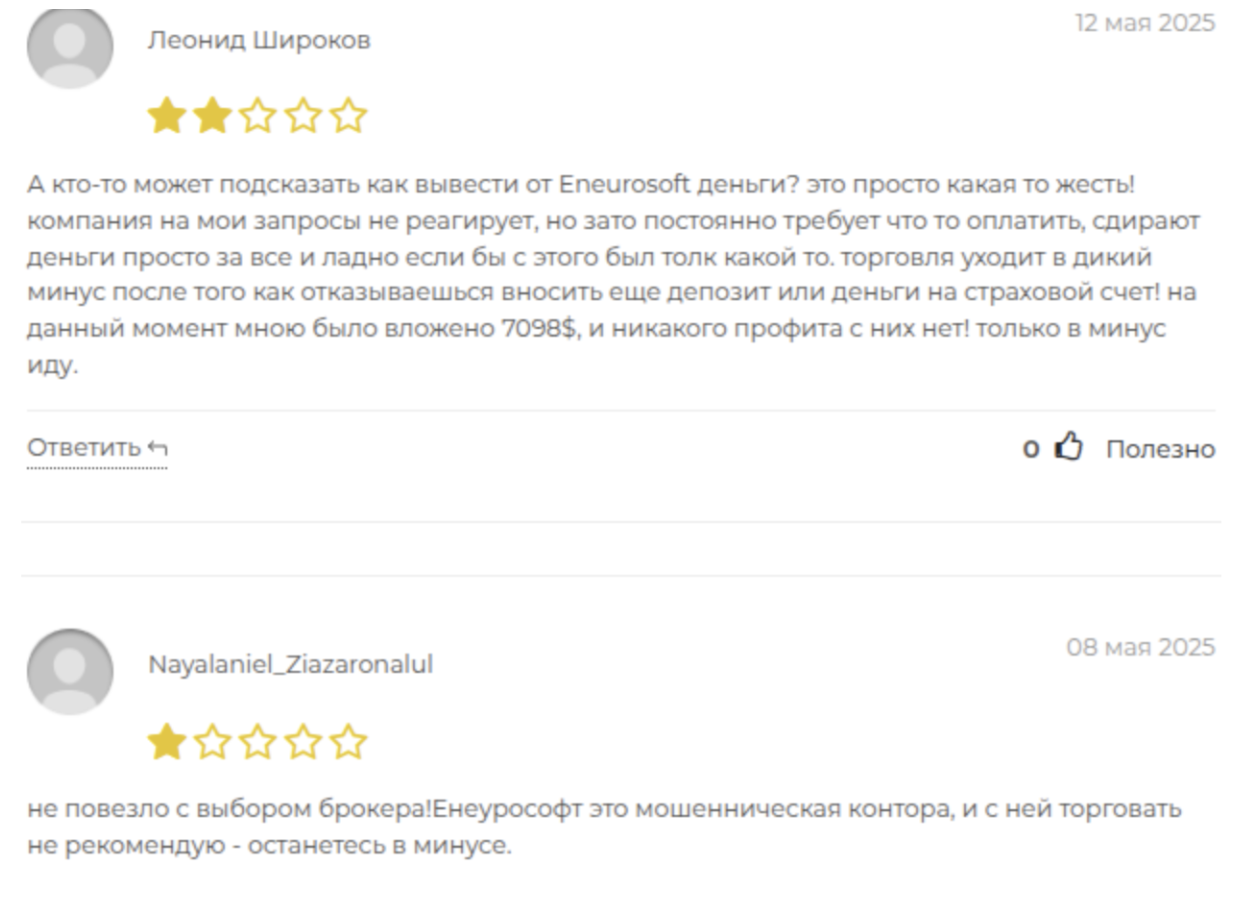 жалобы Eneurosoft 