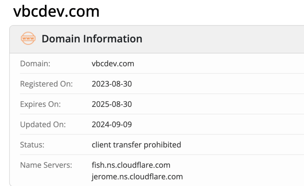 VBC-dev домен