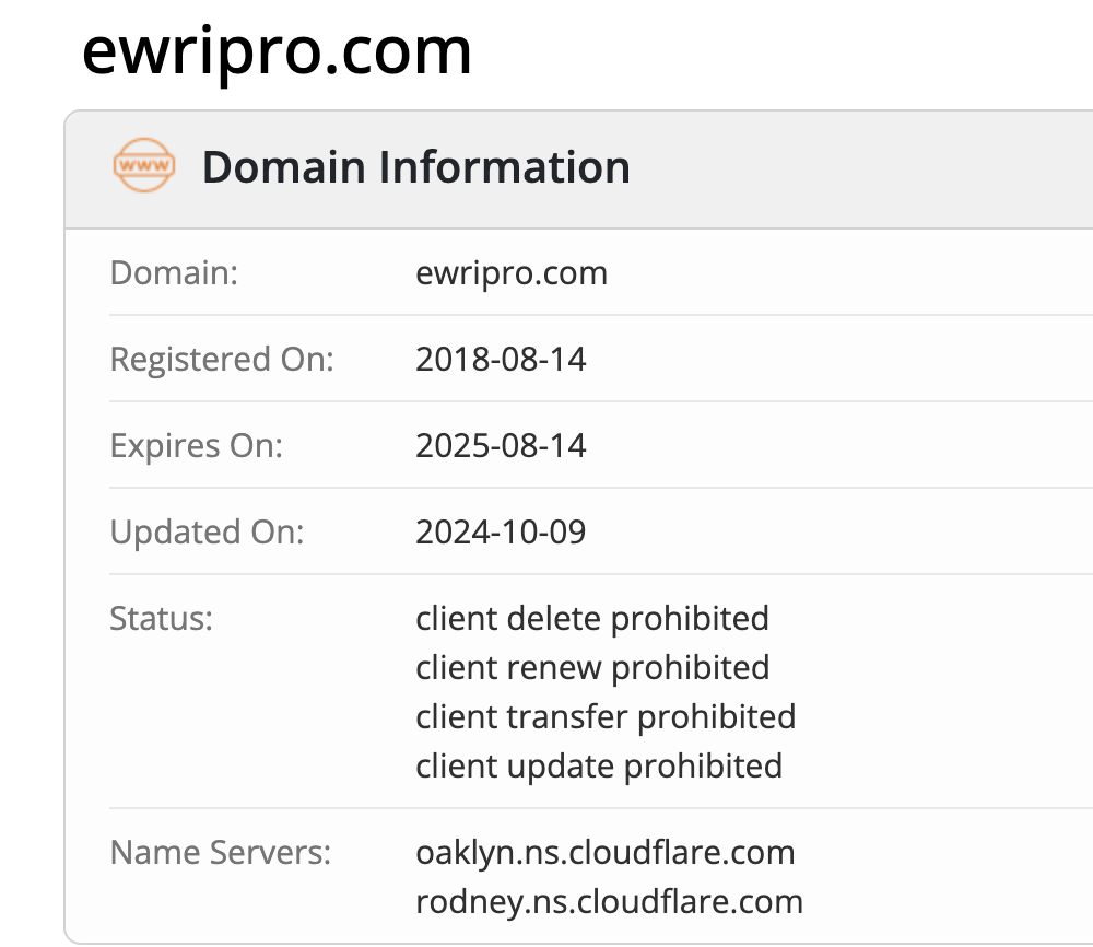 Ewripro домен