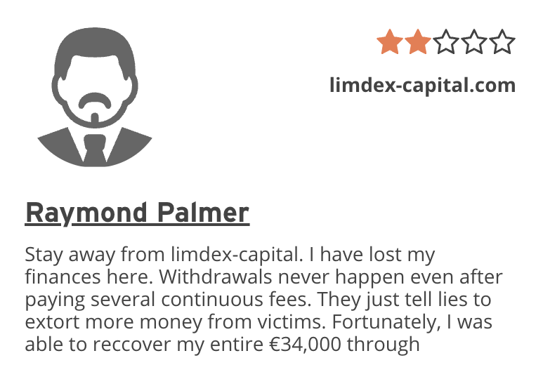 отзыв клиента Limdex Capital