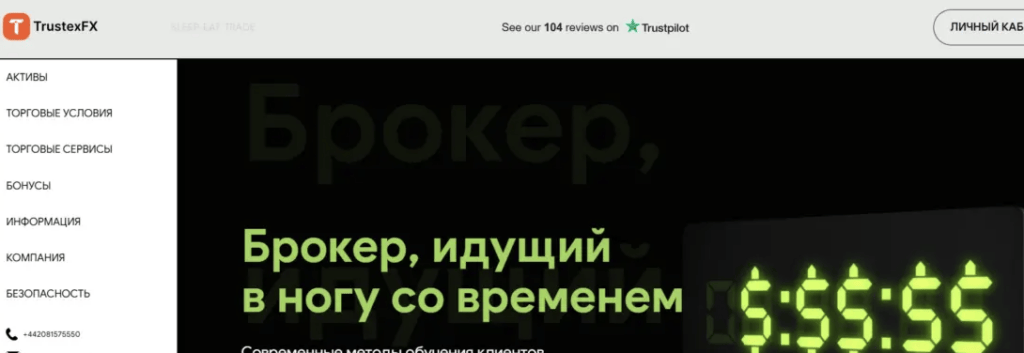 обзор брокера TrustexFX