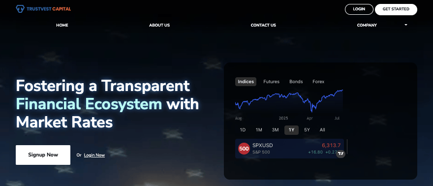 обзор брокера TrustVest Capital