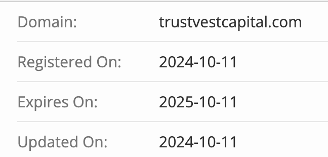 домен TrustVest Capital
