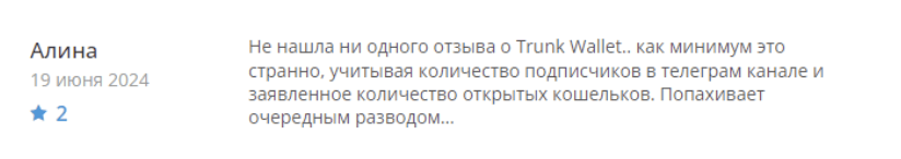 Trunk Wallet отзывы людей