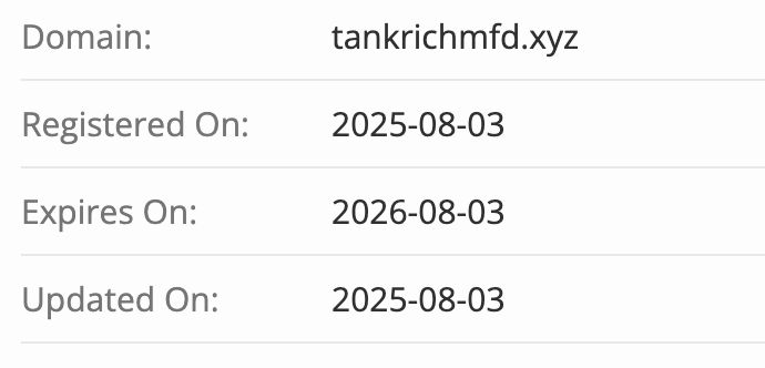 домен Tankrich MFD
