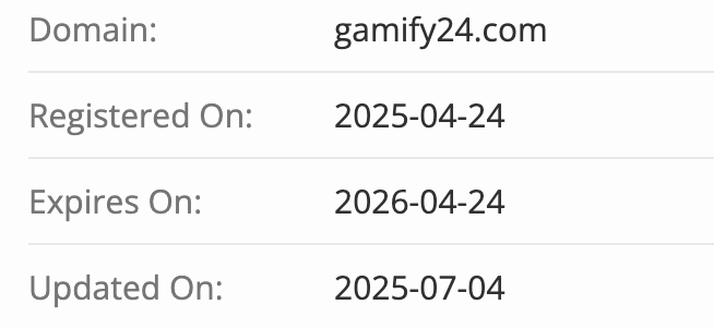 домен Gamify24