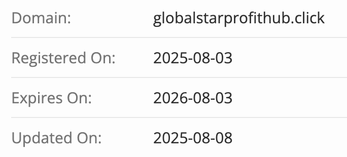 домен GlobalStarFxtrade