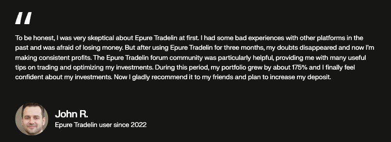 отзыв о Epure Tradelin