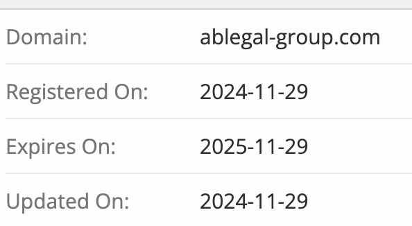 AB Legal Group домен
