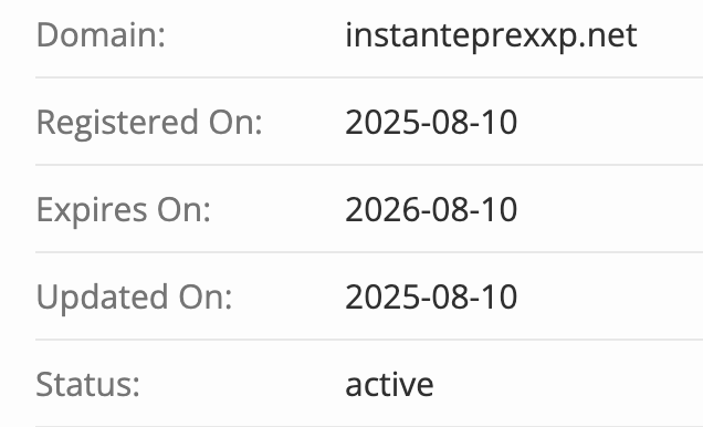 домен Instant Eprex Xp