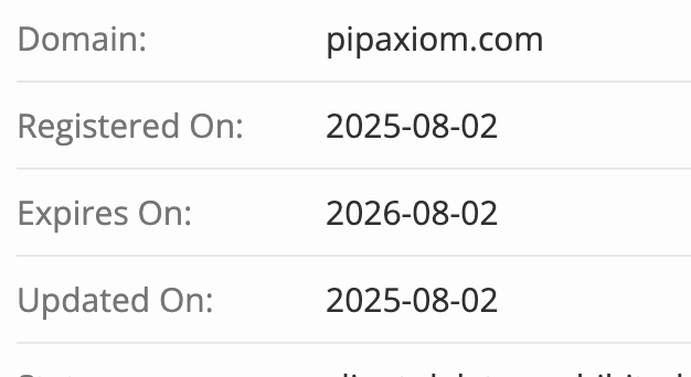 домен Pip Axiom