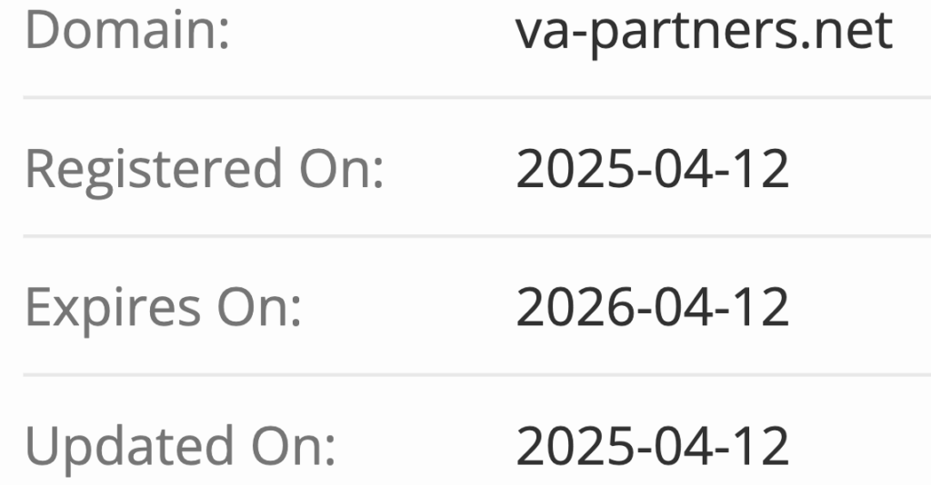 домен VA PARTNERS