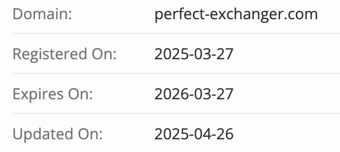 Perfect Exchanger домен
