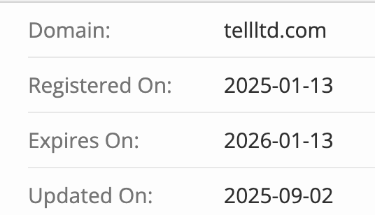 домен Tell LTD