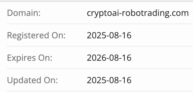 CryptoAI домен