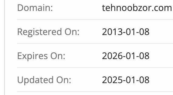 домен Tehnoobzor.com