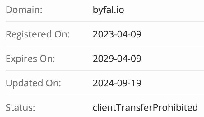 домен Byfalio