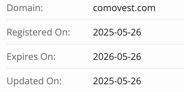 домен Comovest