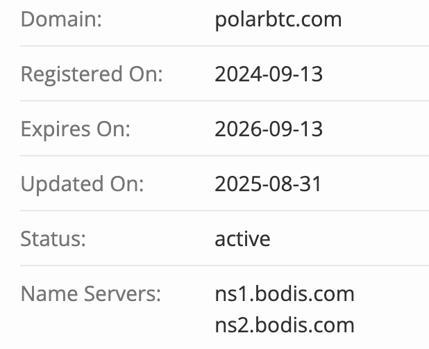 домен Polar BTC