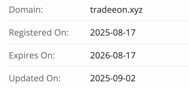 TradeEon / TradingBot Pro домен