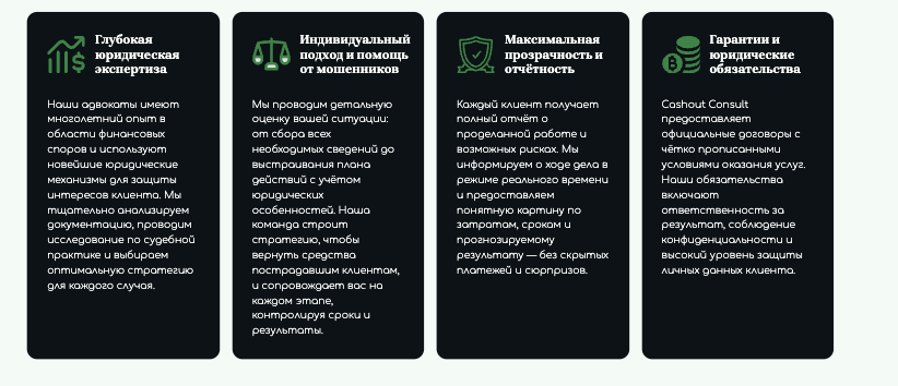 что известно? CASHOUT CONSULT