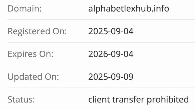 домен Alphabetlex Hub