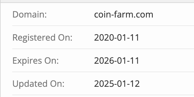 Coin Farm домен