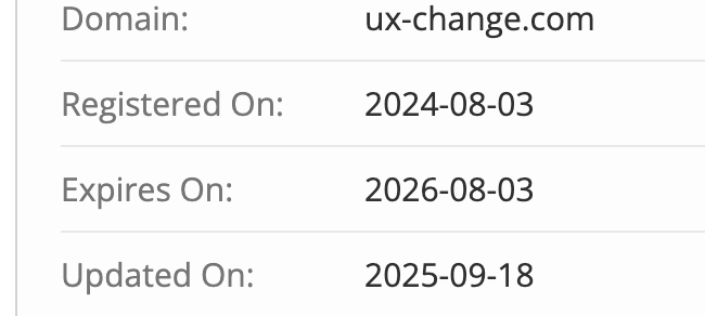 проверка домена UX-Change