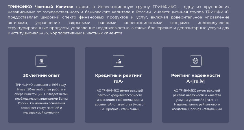 информация про ТРИНФИКО Частный Капитал