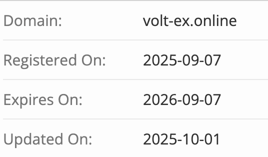 VoltExchange домен