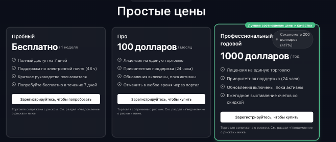 условия Wicksy Algo