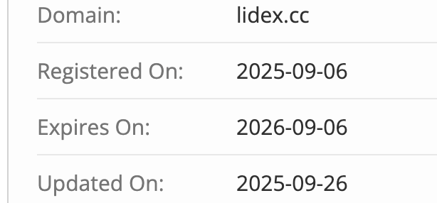 домен Lidex