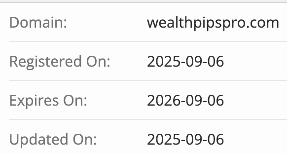 WealthPipsPro домен