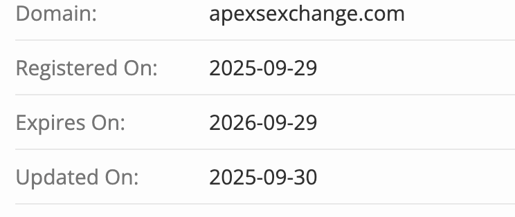 домен Apex Exchange