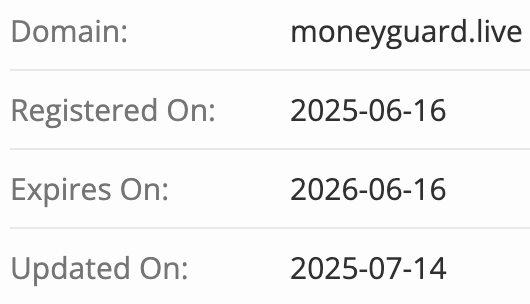MoneyGuard домен