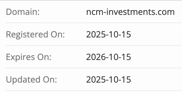 домен NCM Investments