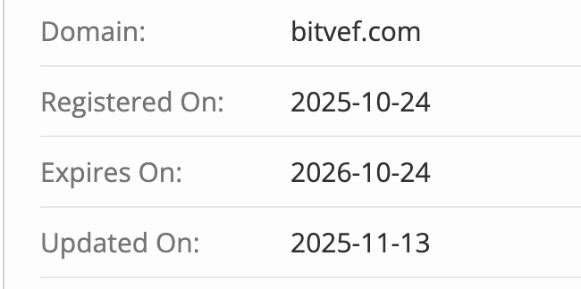 домен Bitvef