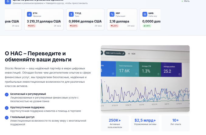 что известно? Stocks Reserve