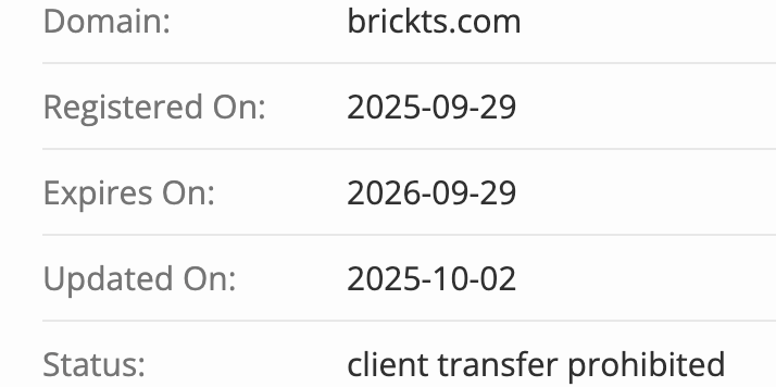 домен Brickts