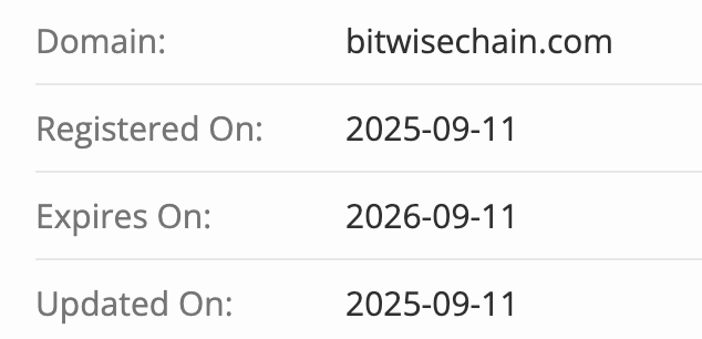 домен BitwiseChain